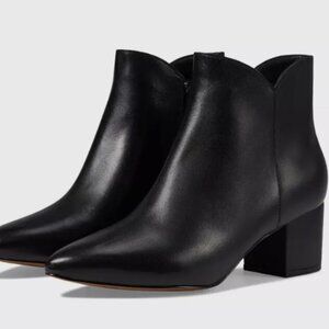 Cole Haan Elyse Bootie Black Side Zip Casual Pointed Toe Ankle Bootie Size 9 B